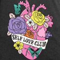 thumbnail image 3 of CafePress - Self Love Club Heart - Women's Long Sleeve Charcoal Gray Pajamas, 3 of 7