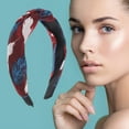 thumbnail image 2 of Unique Bargains 1 Pc Fashion Feather Pattern Headbands for Women Wine Red, 2 of 6