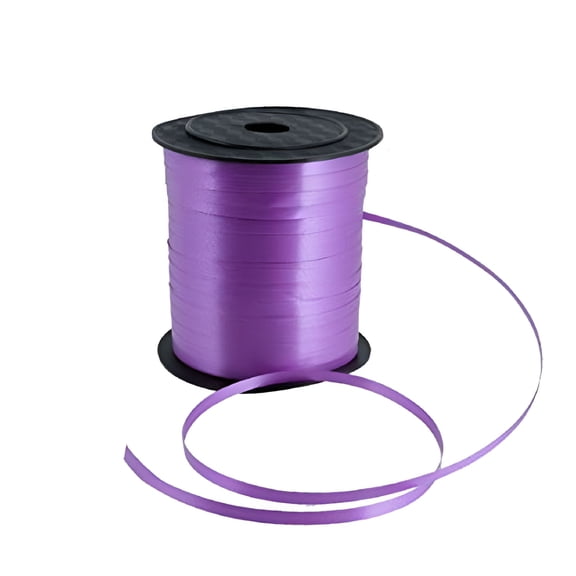 AUQ 250 Yards Plastic Balloon Curling Ribbon Spool Colorful Strap DIY Wedding Decorative String Party Accessory Purple