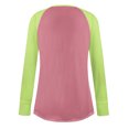 thumbnail image 5 of YUGYXL Women Tunics Tops Wear with Leggings Thumb Hole Long Sleeve Shirts Dressy Casual Crew Neck Tee Shirts Watermelon Red XXL, 5 of 5