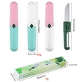 thumbnail image 3 of 2 In 1 Fruit And Vegetable Peeler Multi Function Small Portable Stainless Pocket Design For Paring And Easy Cutting For Travel Outdoor Camping Kitchen,Double-Ended Knife*1 Handle + Color Box*1, 3 of 4