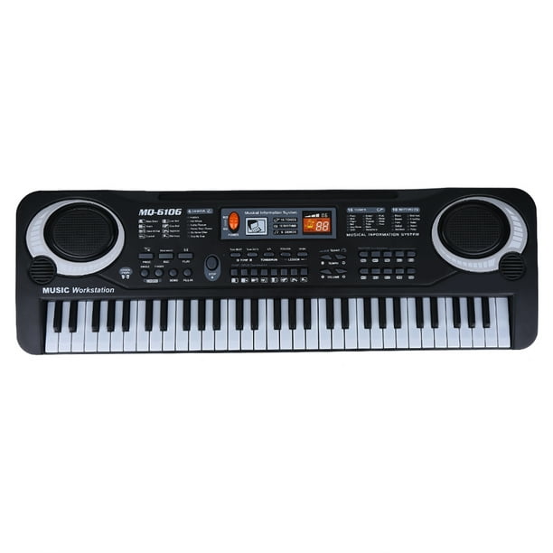 Clavier Piano, Clavier Portable 61 Touches, Clavier de Musique  Multifonctionnel Numérique électrique pour Enfants Débutants, Tout-Petits,  Adultes, Instrument à Clavier Avec Microphone : : Jeux et Jouets