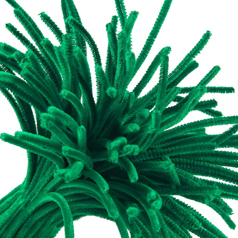 Pipe Cleaners Craft Supplies - 300Pcs Dark Green Pipe Cleaners
