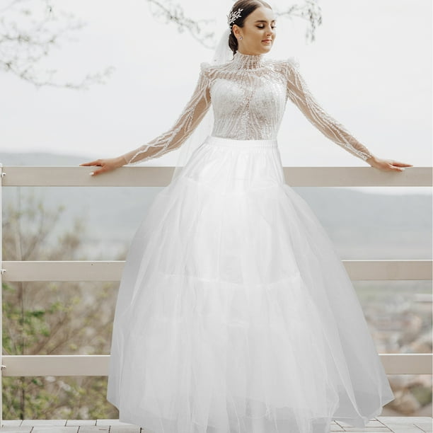 Crinoline Underskirt Bridal Petticoat Dress Wedding Petticoat for Bride 1  Set - Walmart Business Supplies