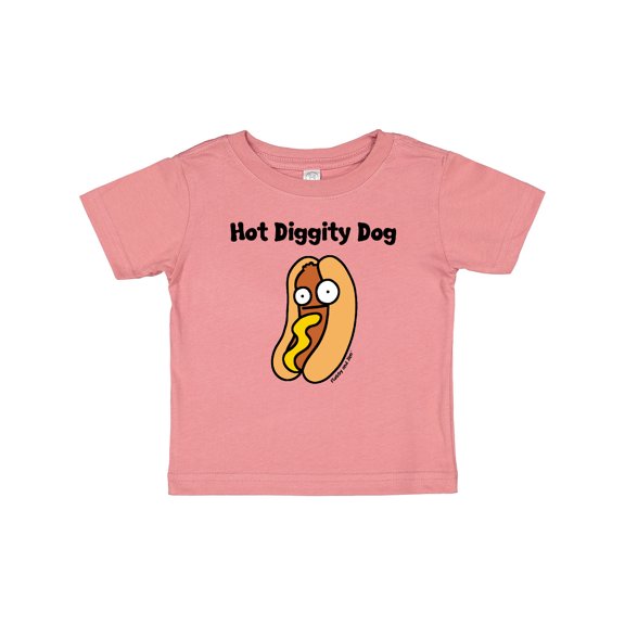 Inktastic Hotdog Hot Diggity Dawg Boys or Girls Baby T-Shirt