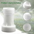 thumbnail image 4 of IBC Tank Accessory, IBC Adapter s60 x 6 Spacer Extension 60mm Tank Valve 1000l Plastic Coarse Straight Thread s60 x 6 IBC Container Accessory Tank Con, 4 of 5