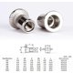 thumbnail image 3 of 165pcs M3-m10 Metric Zinc Plated Steel Nut Flat Threaded, 3 of 3