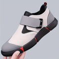 thumbnail image 5 of Men'S Casual Sneakers with Adjustable Hook-and-Loop Closure, Black & Red Accents, EVA Sole, Low-Top Design for All-Season Comfort - Perfect for Hiking & Outdoor Activities, Hiking Footwear | Stylish, 5 of 9