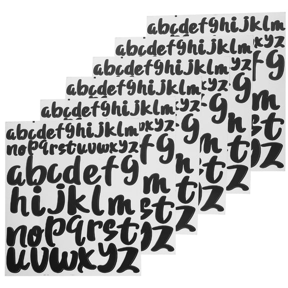 10 Sheets Letter Stickers Alphabet Poster Junk Journal Ephemera Nail