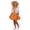 j-401Orange212, variant on Girls Performance Outfit Sets Short Sleeve O-Neck Tops And Skirts Dance For Kindergarten Graduation Stage Show Birthday Party Clothing Sets Kids Celebration