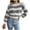 Black, variant on Fesfesfes Women Sweaters Casual Round Neck Long Sleeve Loose Sweater Fall Blouse Pullver Tops Under $10