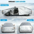 thumbnail image 4 of Car Cover Waterproof All Weather for Automobiles，All Weather Season Rain  Snowproof Sun UV ProtectionOutdoor Full Cover Universal, Fit for 194"To 208"  ,Universal, 4 of 6