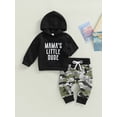 thumbnail image 3 of 2Pcs Baby Boys Hoodie Tops Pants Set 3M 6M 12M 18M 24M 3Y 4Y 5Y 6Y Letter Print Sweatsuit Clothes Fall Winter Outfits, 3 of 10