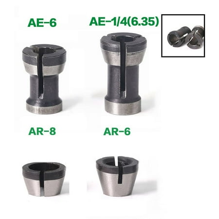 

BAMILL 4pcs Router Collets Extension Rod 6mm~8mm Shank Router Trim Molding Machine