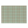 thumbnail image 1 of Plaid Cutting Board, Scottish Country Style Tartan with Abstract Design Diagonal Striped Lines, Decorative Tempered Glass Cutting and Serving Board, Small Size, Brown Mint Green Beige, by Ambesonne, 1 of 1