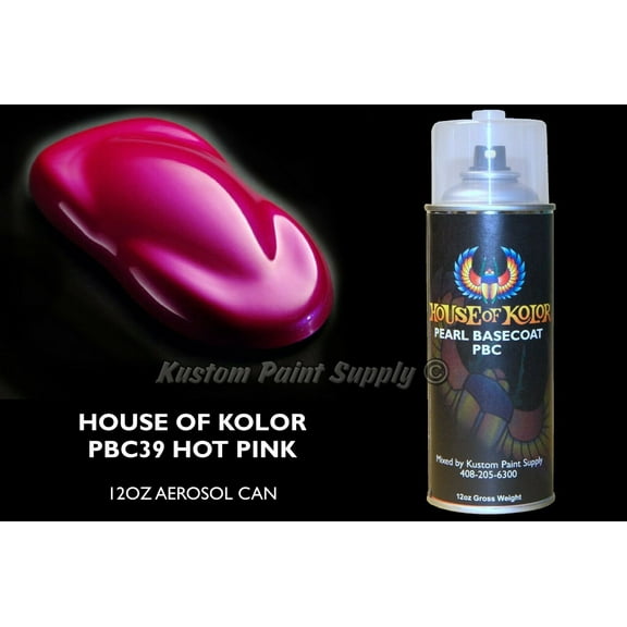 Hot Pink Basecoat PBC39 House of Kolor 12oz Aerosol Shimrin Pearl