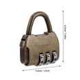 thumbnail image 2 of Minkissy Vintage Zinc Alloy Combination Lock for Locker Drawer Cabinet Door with Golden Retro Design, 2 of 7