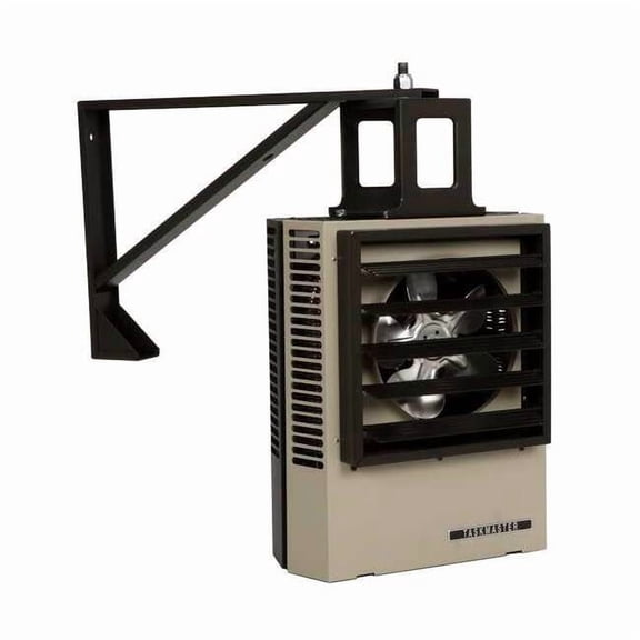 Fan Forced Electric Unit Heater, 3 Phase, 480V, 5kW, 17-3/4 in H, 14-15/32 in W