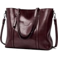 thumbnail image 1 of LHSHIDU Faux Leather Tote Bag for Women Large Capacity Handbag Top Handle Satchel Fashion Shoulder Bag Crossbody Bag Purse, 1 of 7