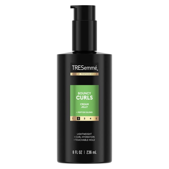 TRESemmé Styling Aid for Lightweight Curl Hydration Touchable Hold Bouncy Curls with Peptide Blend, 8 fl oz