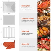 OUNIN 25.4QT Steam Air Fryer Toaster Oven , 11-in-1 Convection Combo Countertop Oven with Steam Bake, Air Fry and Roast functions, featuring Stainless Steel Interior, Digital Controls