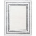 thumbnail image 4 of SAFAVIEH Border & Stripe Hyram Bordered Shag Area Rug, Ivory/Grey, 8' x 10', 4 of 4