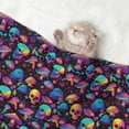 thumbnail image 2 of Pofeuu colorful mushroom Skull Print Puppy Blanket,Dog Blankets,Pet Blanket Cozy Cat Blankets for Indoor Cats, Fuzzy Pet Blanket for Kitten Doggy Dog Blankets-Large, 2 of 8