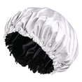 thumbnail image 1 of Gorro para dormir Sunnimix Envoltura para la Cabeza Ajustable de satén plateado, 1 of 7