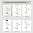 thumbnail image 4 of PixonSign Frameless Wall Art Watercolor Cherry Blossoms & Daisy Prints, Flowers Adhesive Canvas Poster, Set of 4 Nature Wilderness Wall Decor, Botanical Floral Home Wall Décor - 11"x14", 4 of 5