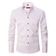 thumbnail image 1 of Blusa y camisa de manga larga con cuello vuelto Camisa de vestir de manga larga para hombre Camisa de vestir de manga larga de corte regular Casual con botones Blusa y camisa de manga larga lisa con c, 1 of 3