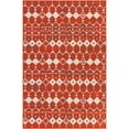 thumbnail image 2 of Unique Loom Outdoor Trellis Collection Area Rug - Cardak (5' 3" x 8' Rectangle Rust Red/Navy Blue), 2 of 8