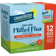 Carrington Farms Organic Flax Seed Paks, 12 Ct
