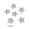 thumbnail image 3 of chaungfeng 6 Pcs Glitter 3D Star, 2.9 Inches Plastic Pentagram Ornament, for Christmas Tree, Hanging Display, Festive Decor, 3 of 6