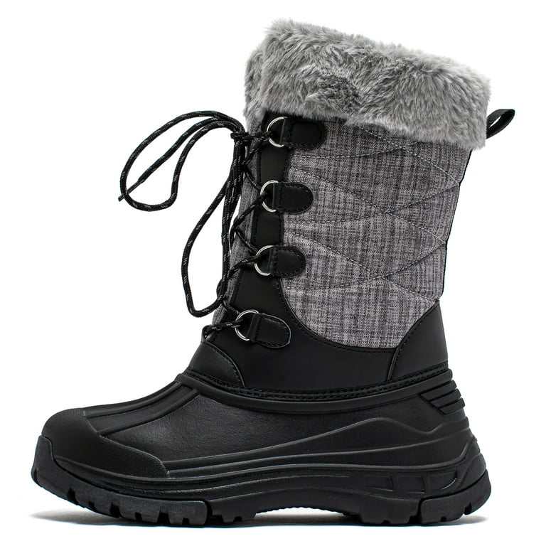 HOBIBEAR Women's Snow Boots Anti-Slip Waterproof Warm Winter Shoes