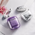 thumbnail image 3 of Funda para AirPods Protección completa Rosa Glitter Sparkle Quicksand Cascada Transparente Moda Mujer Funda protectora Funda portátil con llavero para AirPods 2/1 Auriculares Estuche de carga - Dorado-Dorado- Sailing  Electrónica, 3 of 4