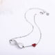 thumbnail image 5 of Pulsera de plata de ley S925 con diseño de amor y viento ilimitado, joyería de piedras de cristal en forma de corazón, joyería de moda, pulsera, 5 of 5