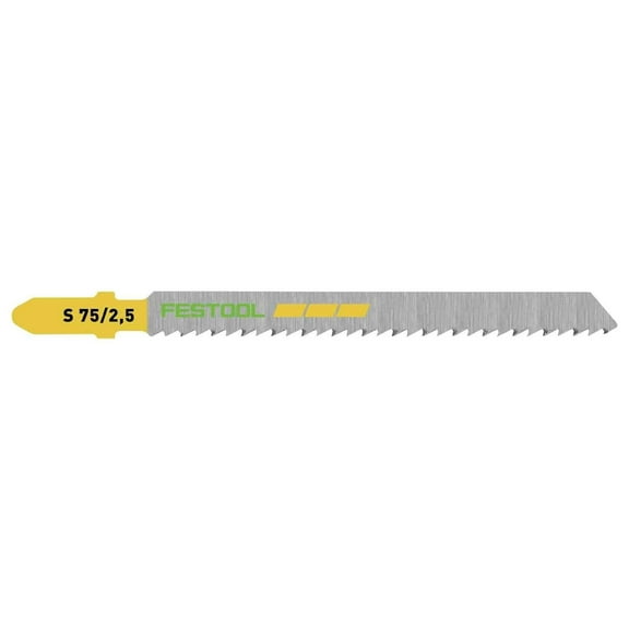 204257 Jigsaw Blade S 75/2,5/25 for Fine Wood Cutting 25-Pack