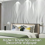 Modern Non Woven 3d Wallpapers Pattern Environmental Protection Wallpaper For Bedroom Living Room Kitchen And Bathroom Walls 20 8in X 32 8ft Gray Walmart Canada
