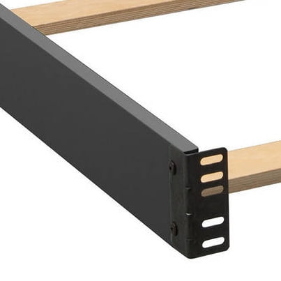 Delta Children Wooden Full-Size Bed Rails 0050, Charcoal Grey