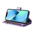 thumbnail image 2 of Case for iPhone 13 Mini Cover Zipper Pocket Wallet Case Magnetic Protective - Purple, 2 of 5