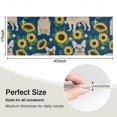 thumbnail image 5 of French Bulldog Sunflowers Floral Kitchen Rug Mat,Kitchen Runner Rugs Non Skid Washable,Decorative Kitchen Floor Mats for Kitchen,Sink,Laundry,17"X47", 5 of 5