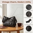 thumbnail image 6 of KXF Women Crossbody Handbags Waterproof Shoulder Bag Ladies Soft Leather Purse Satchel Multi Pocket Messenger Bag, 6 of 9