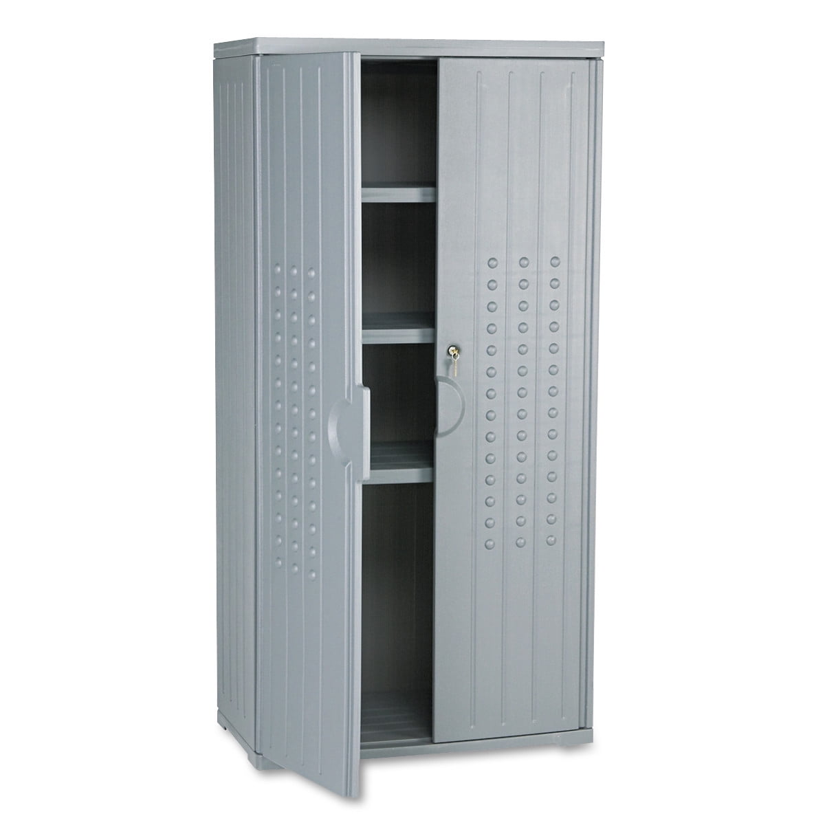 Iceberg Officeworks Resin Storage Cabinet 33w X 18d 66h Charcoal