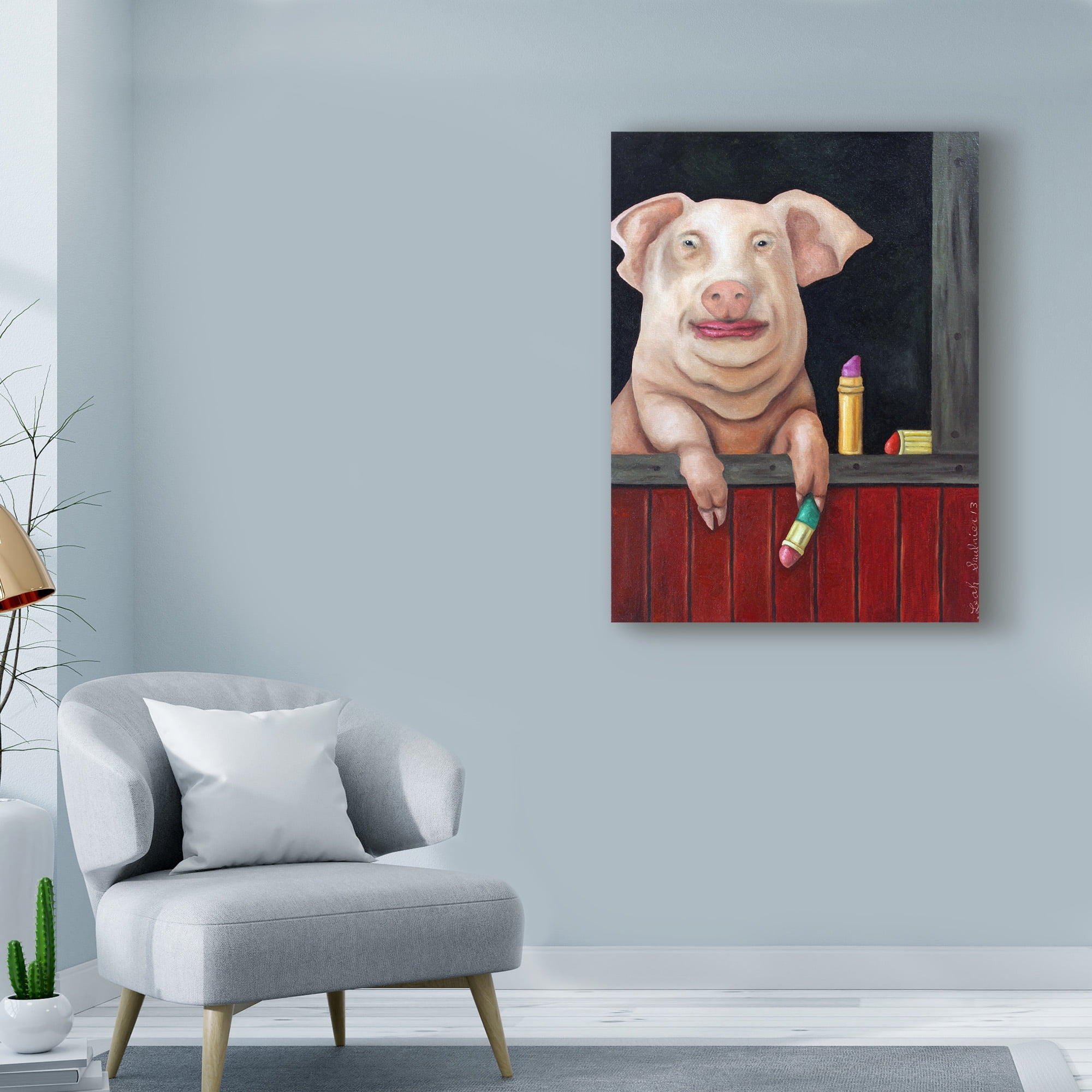 Trademark Fine Art 'Blind Date' Canvas Art by Leah Saulnier