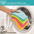 thumbnail image 5 of Bxaolu Dish Cloths (10 Pack) | 12" x 12" | Microfiber Kitchen Towels for Washing Dishes | Soft, Highly Absorbent Durable Dish Towels for Kitchen, Yellow, 5 of 8