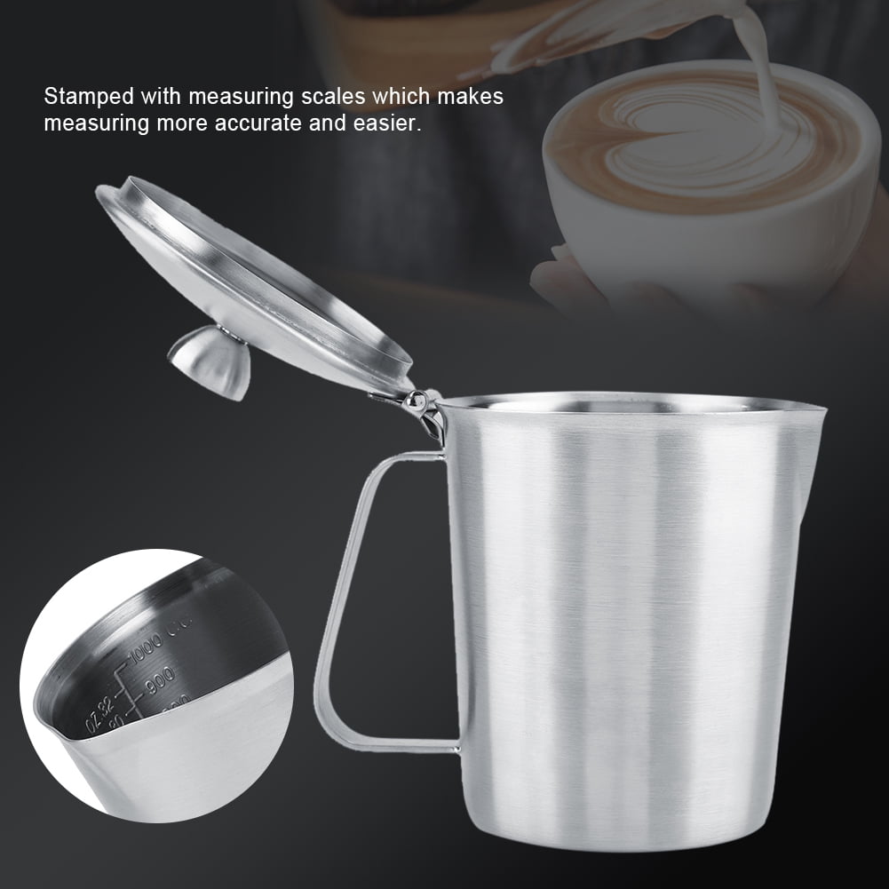 Kritne Milk Frothing Cup, Stainless Steel Milk Frothing Pitcher