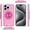 Pink Starfish, variant on XPM for Apple iPhone 15 Pro Max Phone Case, Pattern Design Hybrid with Invisible Ring Stand & Magnetic Back, Shockproof Protective Grip Cover for iPhone 15 Pro Max (Emoji Smile Face)