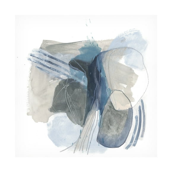 June Erica Vess 'Stone Elilpses I' Canvas Art