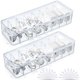 thumbnail image 1 of 2 Pcs Cable Organizer Box with Wire Ties, Plastic Cord Storage Box with Lid, Electronics Organizer for Home Office Desk, 1 of 5