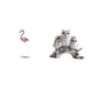 thumbnail image 1 of Estatua De Resina De Flamenco Y Búho, Escultura De Ave, Arte Moderno, Figura Decorativa Para Jardín, Soporte De Metal, Adorno De Mesa, Decoración De Animales Para Sala De Estar U Oficina, 1 of 8